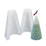 Weihnachts-DIY-Silikonform für Duftkerzen, weiß