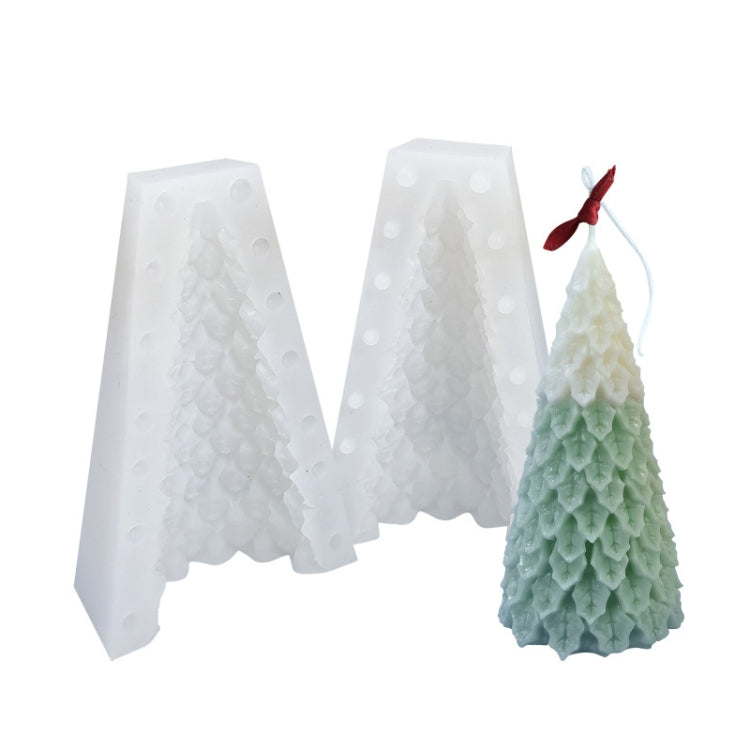 Weihnachts-DIY-Silikonform für Duftkerzen, weiß