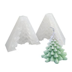 Weihnachts-DIY-Silikonform für Duftkerzen, weiß