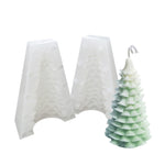 Weihnachts-DIY-Silikonform für Duftkerzen, weiß