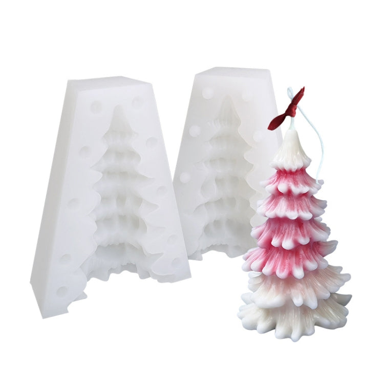 Weihnachts-DIY-Silikonform für Duftkerzen, weiß