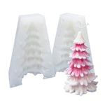 Weihnachts-DIY-Silikonform für Duftkerzen, weiß