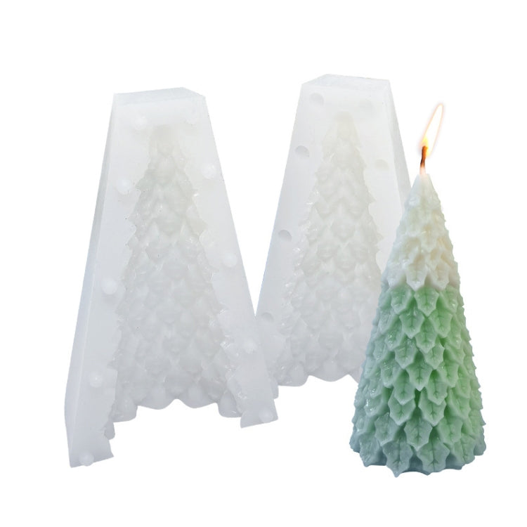 Weihnachts-DIY-Silikonform für Duftkerzen, weiß