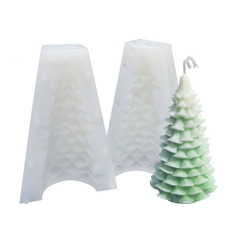 Weihnachts-DIY-Silikonform für Duftkerzen, weiß