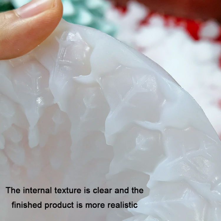 Weihnachts-DIY-Silikonform für Duftkerzen, weiß