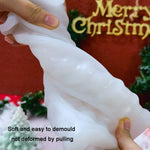 Weihnachts-DIY-Silikonform für Duftkerzen, weiß