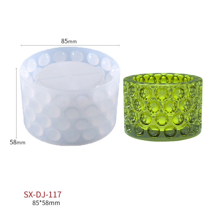 DIY Aufbewahrungsbox mit Polka-Dots, Kristall-Aschenbecher-Silikonform, DJ-117