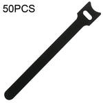 50 St. T-förmige selbstklebende Datenkabel-Organizer in bunten Bündeln, 12 x 120 mm Schwarz, 12 x 150 mm Schwarz