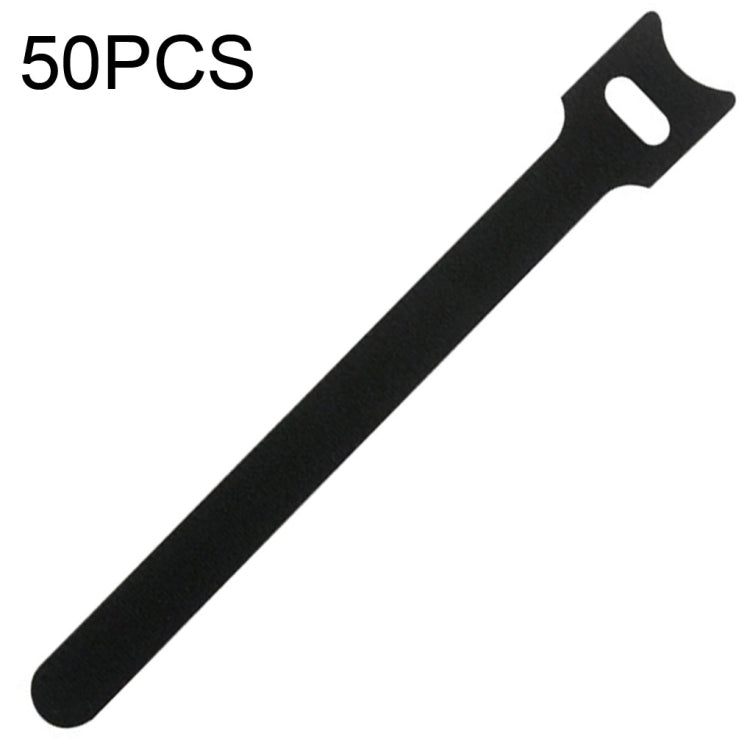 50 St. T-förmige selbstklebende Datenkabel-Organizer in bunten Bündeln, 12 x 120 mm Schwarz, 12 x 150 mm Schwarz