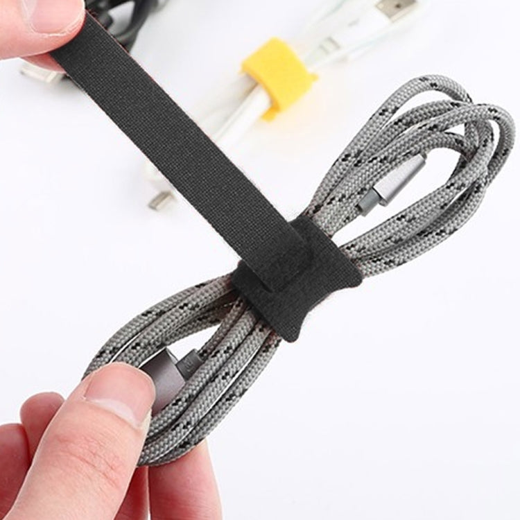 50 St. T-förmige selbstklebende Datenkabel-Organizer in bunten Bündeln, 12 x 120 mm Schwarz, 12 x 150 mm Schwarz
