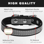 CL181K Reflektierendes Halsband für Haustiere, M (bügelfrei), Rosa; L (bügelfrei), Dunkelbraun; XXL (bügelfrei), Schwarz; S (bügelfrei), Schwarz; M (bügelfrei), Hellgrün; L (bügelfrei), Hellbraun; XXL (bügelfrei), Dunkelblau; S (bügelfrei), Dunkelblau ...