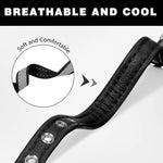 CL181K Reflektierendes Halsband für Haustiere, M (bügelfrei), Rosa; L (bügelfrei), Dunkelbraun; XXL (bügelfrei), Schwarz; S (bügelfrei), Schwarz; M (bügelfrei), Hellgrün; L (bügelfrei), Hellbraun; XXL (bügelfrei), Dunkelblau; S (bügelfrei), Dunkelblau ...