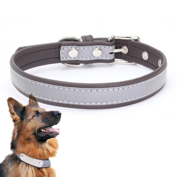 CL181K Reflektierendes Halsband für Haustiere, M (bügelfrei), Rosa; L (bügelfrei), Dunkelbraun; XXL (bügelfrei), Schwarz; S (bügelfrei), Schwarz; M (bügelfrei), Hellgrün; L (bügelfrei), Hellbraun; XXL (bügelfrei), Dunkelblau; S (bügelfrei), Dunkelblau ...