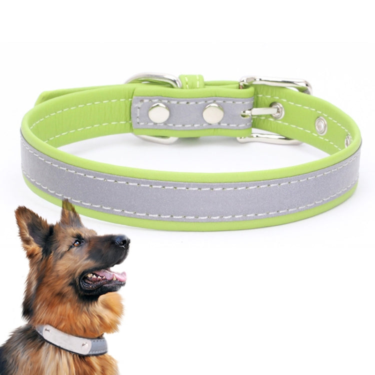 CL181K Reflektierendes Halsband für Haustiere, M (bügelfrei), Rosa; L (bügelfrei), Dunkelbraun; XXL (bügelfrei), Schwarz; S (bügelfrei), Schwarz; M (bügelfrei), Hellgrün; L (bügelfrei), Hellbraun; XXL (bügelfrei), Dunkelblau; S (bügelfrei), Dunkelblau ...