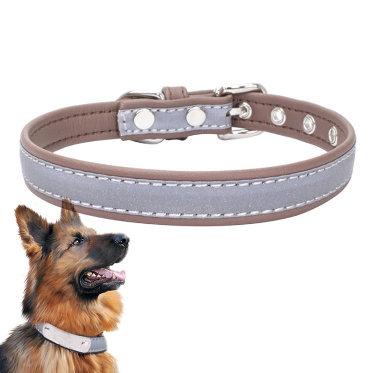 CL181K Reflektierendes Halsband für Haustiere, M (bügelfrei), Rosa; L (bügelfrei), Dunkelbraun; XXL (bügelfrei), Schwarz; S (bügelfrei), Schwarz; M (bügelfrei), Hellgrün; L (bügelfrei), Hellbraun; XXL (bügelfrei), Dunkelblau; S (bügelfrei), Dunkelblau ...