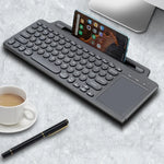 2.4G Bluetooth Kabellose Tastatur mit Kartensteckplatzhalterung, mit Touchpad, ohne Touchpad