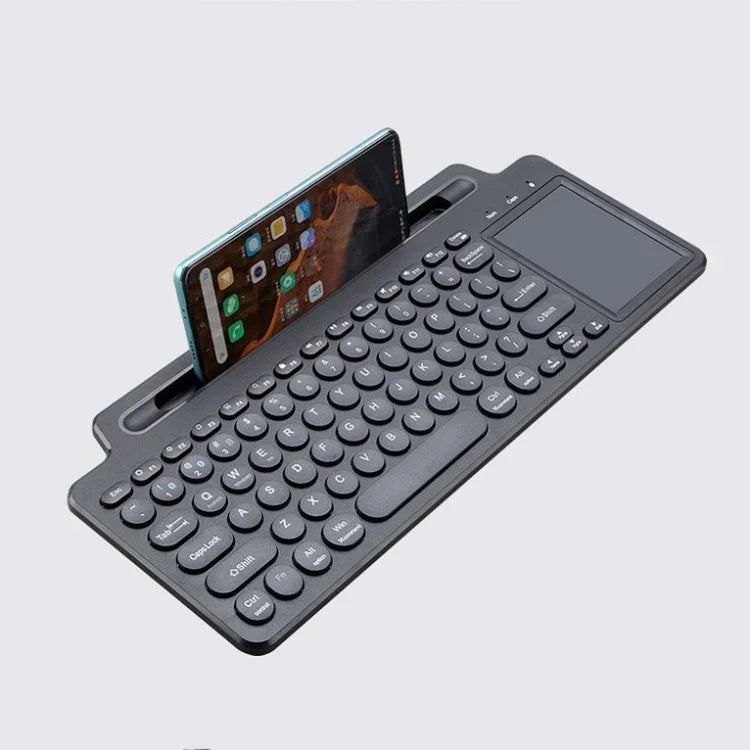2.4G Bluetooth Kabellose Tastatur mit Kartensteckplatzhalterung, mit Touchpad, ohne Touchpad
