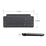 2.4G Bluetooth Kabellose Tastatur mit Kartensteckplatzhalterung, mit Touchpad, ohne Touchpad