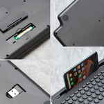 2.4G Bluetooth Kabellose Tastatur mit Kartensteckplatzhalterung, mit Touchpad, ohne Touchpad