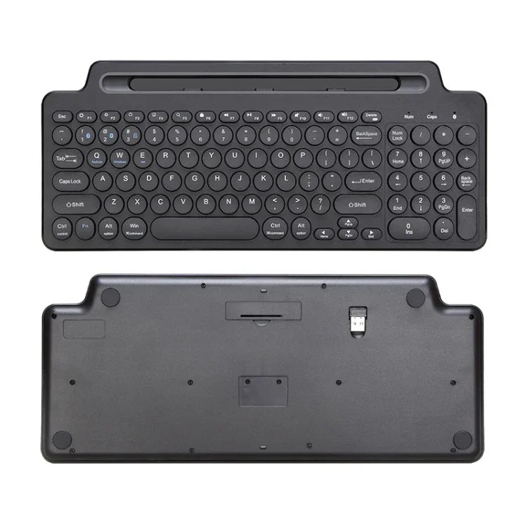 2.4G Bluetooth Kabellose Tastatur mit Kartensteckplatzhalterung, mit Touchpad, ohne Touchpad