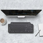 2.4G Bluetooth Kabellose Tastatur mit Kartensteckplatzhalterung, mit Touchpad, ohne Touchpad