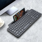 2.4G Bluetooth Kabellose Tastatur mit Kartensteckplatzhalterung, mit Touchpad, ohne Touchpad