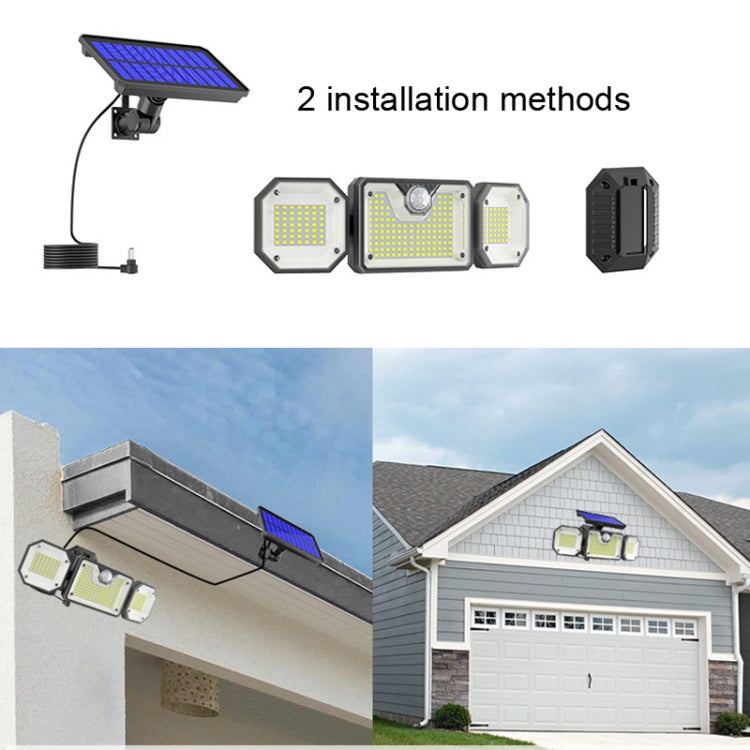 Solar-Infrarot-Sensorleuchte LED Outdoor Wasserdichte Gartenleuchte, Stil:, Geteilt 226LED, All In One 226LED