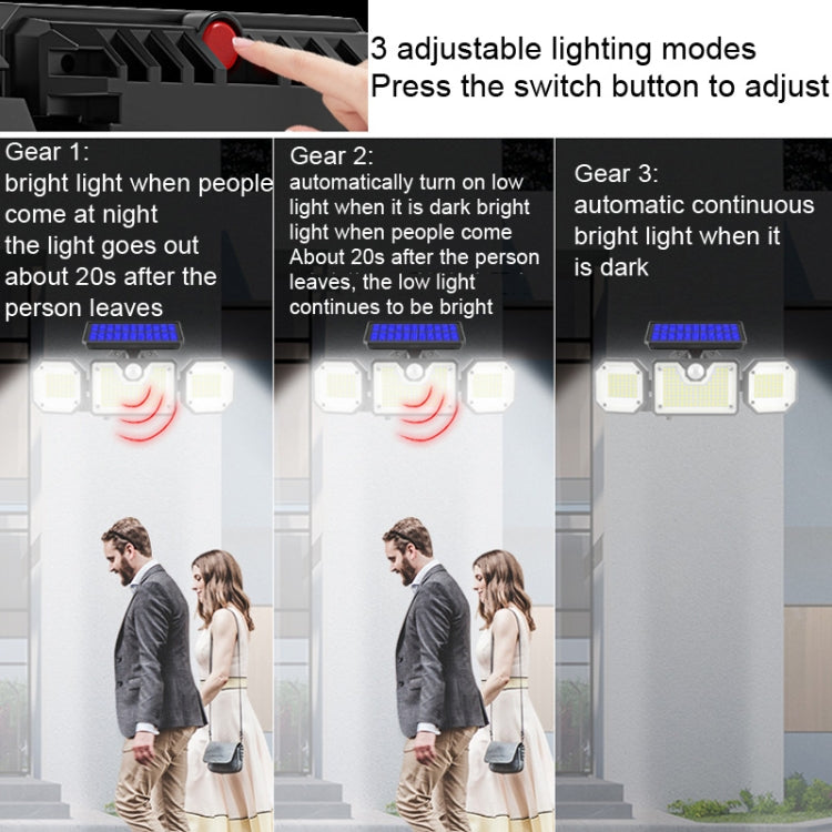 Solar-Infrarot-Sensorleuchte LED Outdoor Wasserdichte Gartenleuchte, Stil:, Geteilt 226LED, All In One 226LED