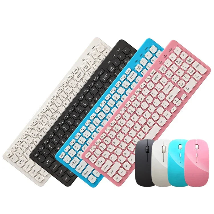 MLD-568 Büro Gaming Stumme Kabellose Maus Tastatur Set, MLD-568 Schwarz, MLD-568 Weiß, MLD-568 Blau, MLD-568 Pink
