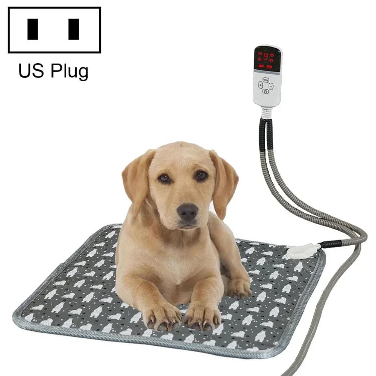 CW45 45x45cm Mehrstufige, temperaturregulierbare Heizmatte für Haustiere mit Timer, Spezifikationen: US-Stecker, UK-Stecker, EU-Stecker