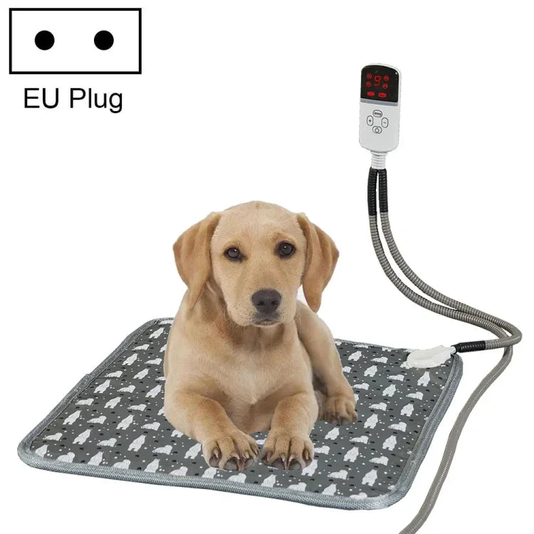 CW45 45x45cm Mehrstufige, temperaturregulierbare Heizmatte für Haustiere mit Timer, Spezifikationen: US-Stecker, UK-Stecker, EU-Stecker