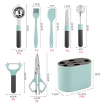 Edelstahl Schäler Küchenhelfer-Set mit Aufbewahrungshalter, 5-teilig / Set, 6-teilig / Set, 8-teilig / Set