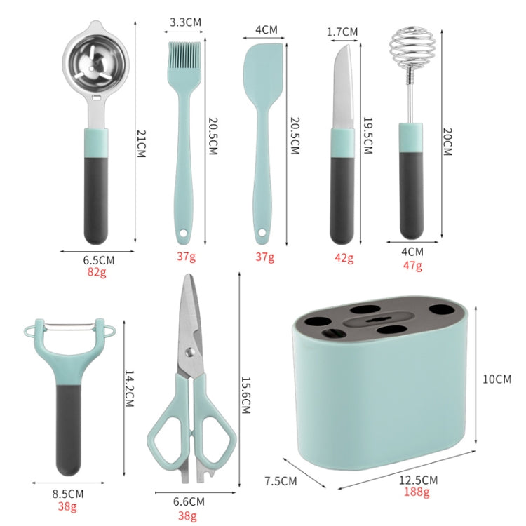 Edelstahl Schäler Küchenhelfer-Set mit Aufbewahrungshalter, 5-teilig / Set, 6-teilig / Set, 8-teilig / Set