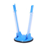 Baggy Rack Halter für Lebensmittel-Vorbereitungsbeutel, Plastik-Gefrierbeutel, Ziplock-Beutelständer, Grün, Blau, Orange