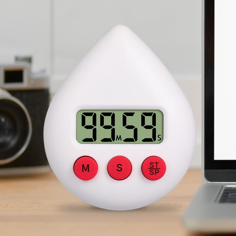 Wassertropfen Elektronischer Timer für Studenten Lern-Erinnerung, Weiß, Schwarz, Orange, Grün, Blau, Hellrosa, Gelbgrün, Hellgrün