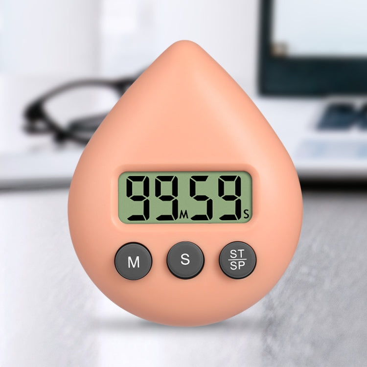 Wassertropfen Elektronischer Timer für Studenten Lern-Erinnerung, Weiß, Schwarz, Orange, Grün, Blau, Hellrosa, Gelbgrün, Hellgrün