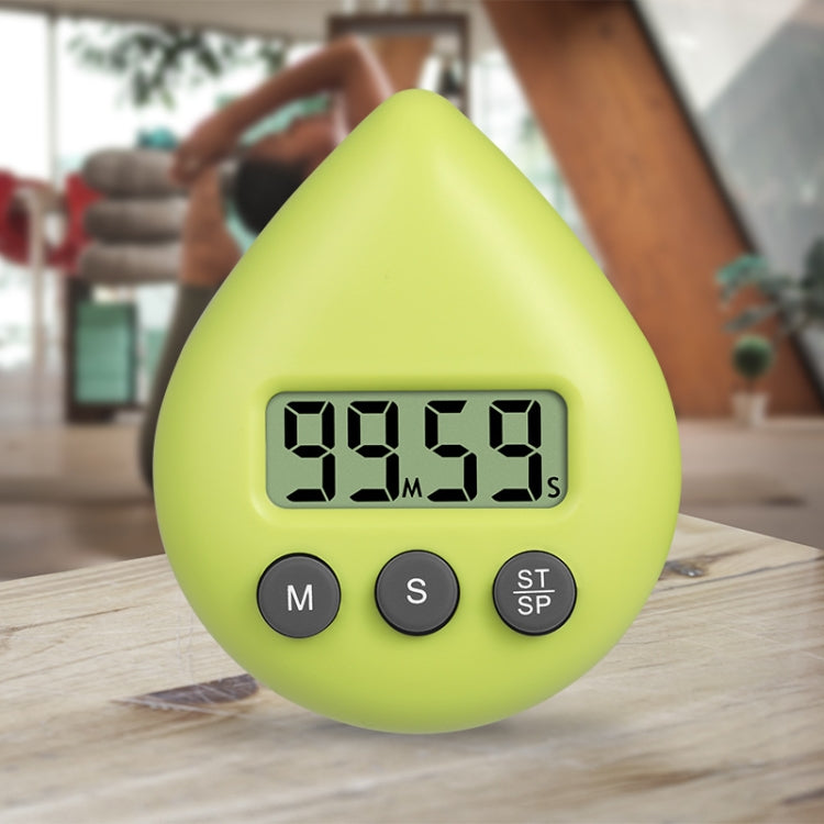 Wassertropfen Elektronischer Timer für Studenten Lern-Erinnerung, Weiß, Schwarz, Orange, Grün, Blau, Hellrosa, Gelbgrün, Hellgrün