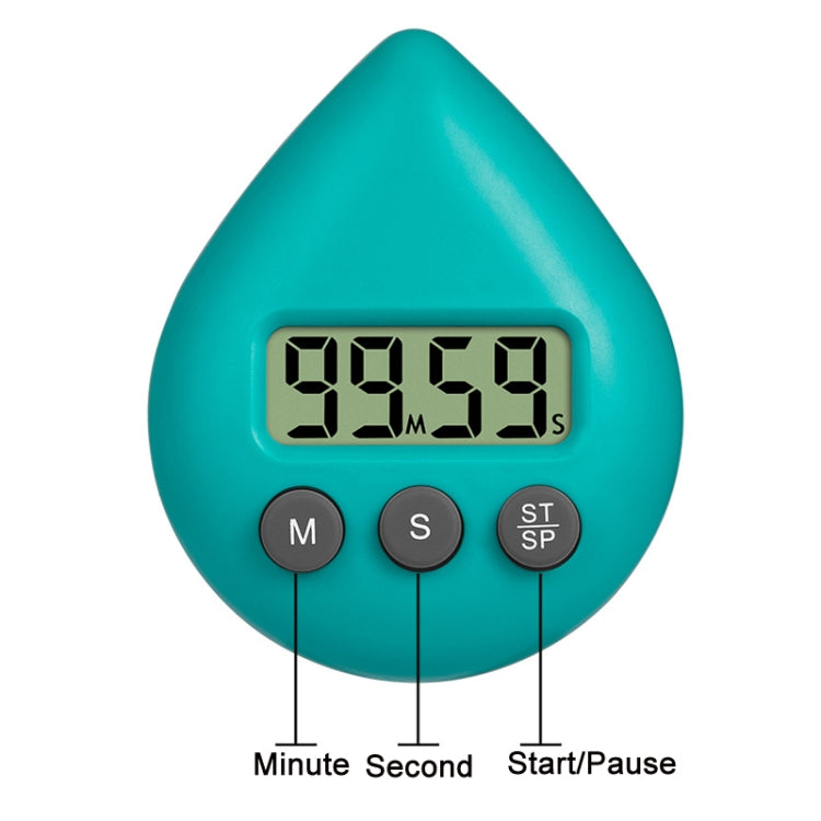 Wassertropfen Elektronischer Timer für Studenten Lern-Erinnerung, Weiß, Schwarz, Orange, Grün, Blau, Hellrosa, Gelbgrün, Hellgrün