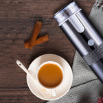 Vollautomatische tragbare kabellose Kaffeemaschine, Schwarz