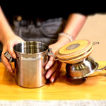 Handkurbel-Kaffeemühle aus Edelstahl für den Haushalt