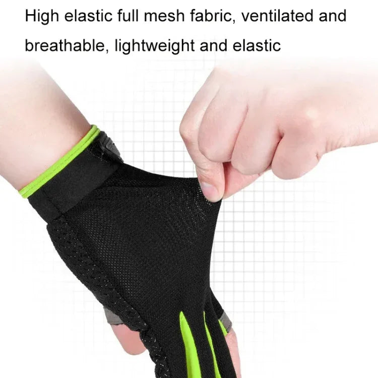1 Paar QX0008 Outdoor-Sonnenschutz-Anti-Rutsch-Anglerhandschuhe mit zwei offenen Fingern, Einheitsgröße