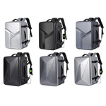 Großvolumiger Wasserdichter Erweiterbarer Hartschalen-Rucksack mit USB-Ladeanschluss, 161 Hellgrau, 161 Schwarz, 161 Dunkelgrau, 162 Schwarz, 162 Tiefgrau, 162 Hellgrau