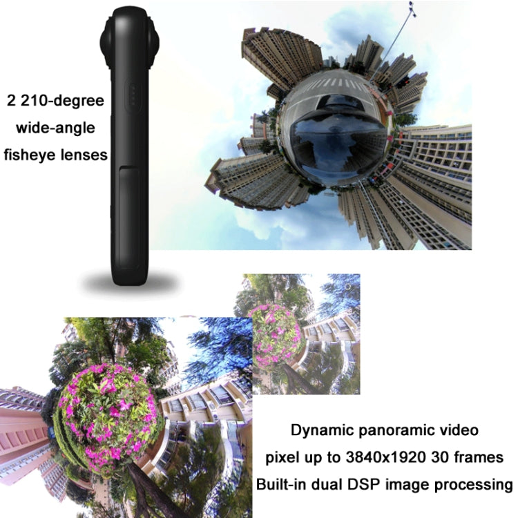 IJOYER A3S 4K Fahrrad Anti-Wackel 360 Panorama Action-Kamera, A3S