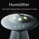FX-041 USB-Lade-Nachtlicht-Luftbefeuchter in UFO-Form, Elfenbeinweiß, Ozeangrün, Hellblau