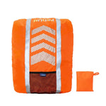 AYKRM AS6-007 Fahrradrucksack Staubdichte reflektierende wasserdichte Abdeckung, Fluoreszierendes Rot, Fluoreszierendes Grün
