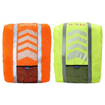 AYKRM AS6-007 Fahrradrucksack Staubdichte reflektierende wasserdichte Abdeckung, Fluoreszierendes Rot, Fluoreszierendes Grün