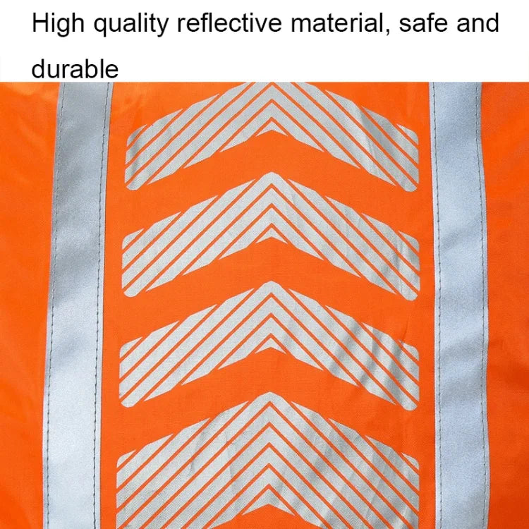 AYKRM AS6-007 Fahrradrucksack Staubdichte reflektierende wasserdichte Abdeckung, Fluoreszierendes Rot, Fluoreszierendes Grün