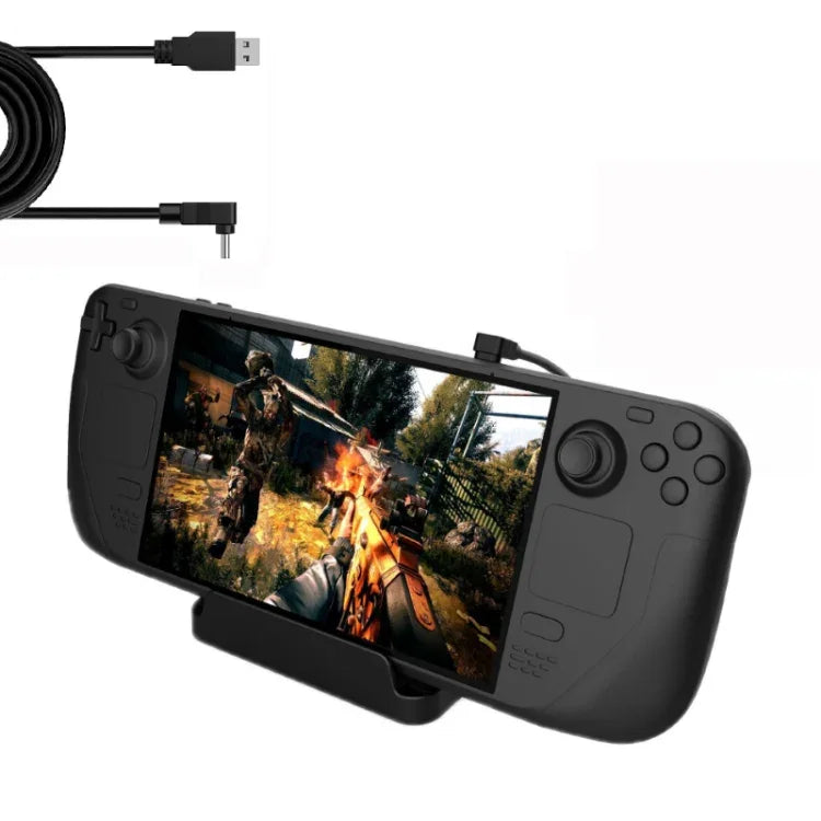 PGTECH Halterung für Steam Deck Konsole mit Ladekabel, PGTECH Halterung