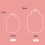 Cartoon Plüsch tragbare Wasserinjektion Mini-Wärmflasche, 500ML Rosa, 500ML Blau, 1000ML Blau, 1000ML Grün, 1000ML Mintgrün, 1000ML Einsteckgelb, 1000ML Einsteckgrün