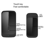 C03 1 für 1 kabellose wasserdichte Touch-Sensor-Türklingel für Zuhause, C03 EU Stecker Schwarz, C03 UK Stecker Weiß, C03 EU Stecker Weiß, C03 US Stecker Schwarz, C03 US Stecker Weiß, C03 UK Stecker Schwarz